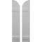 Ekena Millwork Americraft 3-Board (2 Batten) Wood Joined Board-n-Batten Shutters w/ Arch Top, ARW101BQ311X77PRH ARW101BQ311X77PRH - alternate 1